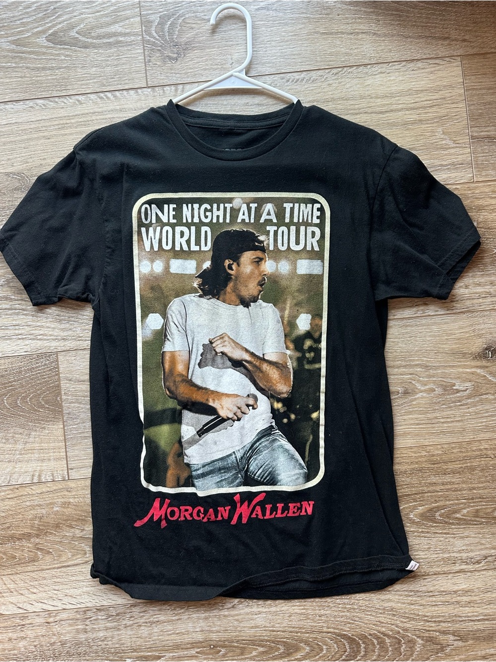 Morgan Wallen One Night At A Time World Tour Black Graphic Tee